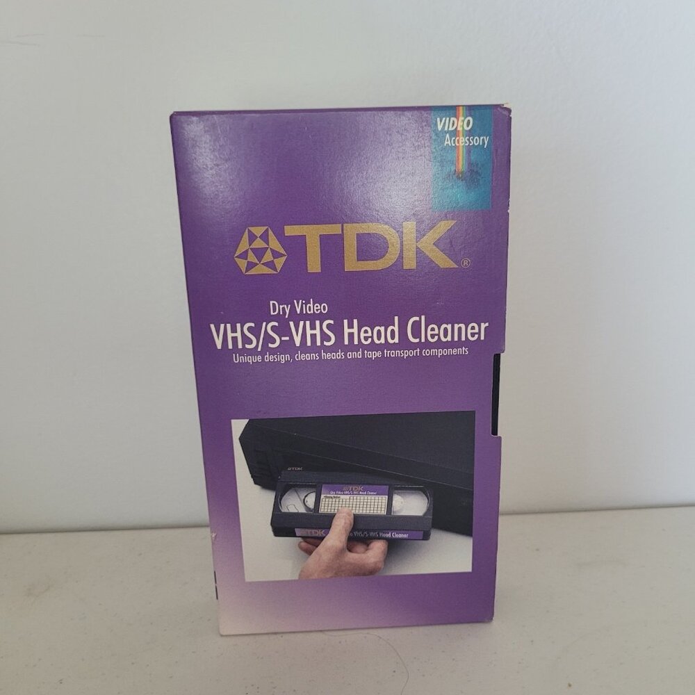 Video Accessory TDK Wet video VHS/S-VHS Head Cleaner Unique Design